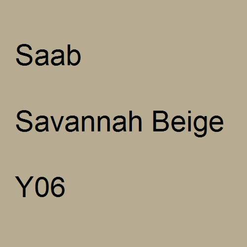 Saab, Savannah Beige, Y06.